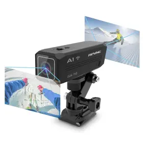 Rexingusa 810046607114 A1 -way Action 1080p30fps Wi-fi Connectivity Broad View Wrist Remote Contr