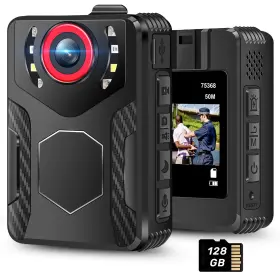 C1-sr579-2 Rgjzkgn 128gb Body Cameras With Audio And Video Recording 1080p Fhd Cam Ir