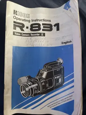 R-831 Ricoh Video Camera Recorder Auto Focus Charger Tested Works #3