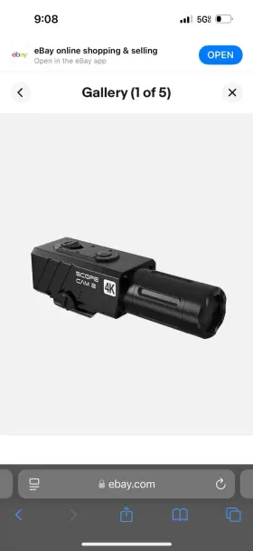 Ip64 Runcam 717373464581 Scopecam 2 4k Hd Survival Game Camera Metal Body 4x Electronic Zoom