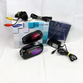 Ad69-02474a Samsung Purple Flashcam Video Camera Needs Ssd Card Tested Works
