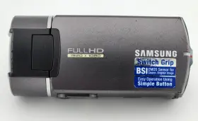 Hmx-q11tp-xeu Samsung Full Hd Camcorder Switch Grip 1920x1080 Untested