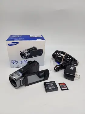 Hmx-qf20 Samsung 40x Zoom Compact Digital Video Camera Camcorder Extras