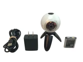 Rfaha0kwsrz Samsung Sm-c200 Gear 360 Orig 360-degree Dual Cmos 15mp Camera Works Complete