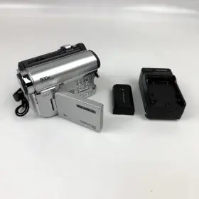 Sc-d453 Samsung Sc-453 Minidv Camcorder Silver With Battery And Charger Tested