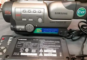 Sca12 Samsung Video Camera Recorder Working Batteries Charger Remote Adapter #2