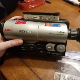 Sca80 Samsung Hi8 Vintage Analog Camcorder Video Camera For Parts Untested
