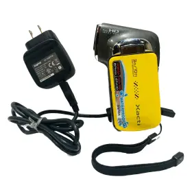 Vpc-ca102 Sanyo 086483073663 Xacti Dual Camcorder Camera Waterproof Hd Tested Working Yellow