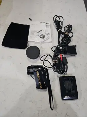 Pds-hd1010 Sanyo Hd1010 Xacti With Battery Docking Station Power Supply Etc