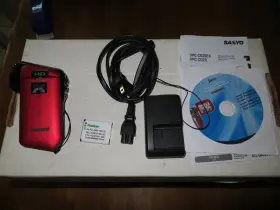 Vpc-cg20 Sanyo Xacti Red Camcorder Tested With Charger Box And Manuals....nm #2