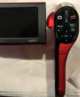 Vpc-cg20ex Sanyo Xacti 10.0mp Hd Digital Video Camera Camcorder Red