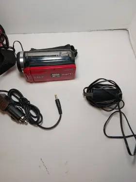 Vpc-zh1r Sanyo Xacti Dual Camera Camcorder/video Lot 2 Batteries Chargers Case