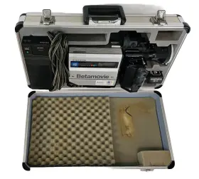Vrc100 Sanyo Untested Betamovie Video Camera Recorder Case Japan For Parts #2