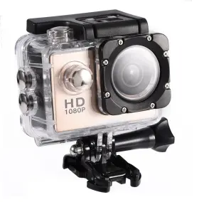 Serounderzdgx43matk-05 Serounder 783335246625 Action Camera Kit 1080p 12mp 30m Outdoor Sports Video Gold