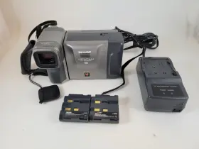 Vl-e650u Sharp Lf-e350u Viewcam 8mm Vcr 32x Zoom Video Transfer Camera Only With Battery