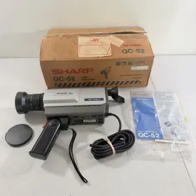 Qc-52 Sharp Vintage Color Video Camera Japan Silver Black With Box Untested