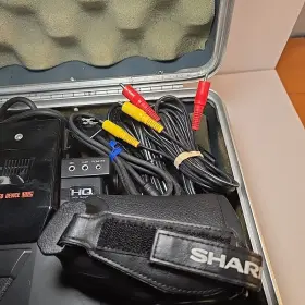 Vc-c20ua Sharp Vhs Camcorder With Carry Case Charger And Accessories Untested As Is #3