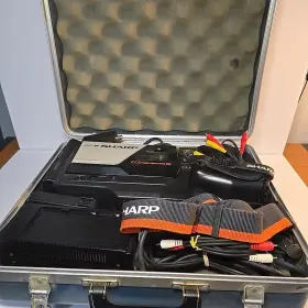 Vc-c20ua Sharp Vhs Camcorder With Carry Case Charger And Accessories Untested As Is