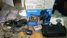 Vl-37-eu Sharp 8 Viewcam Camcorder Lcd Video Camera Vl-e37 Case Battery Tape Charger Av