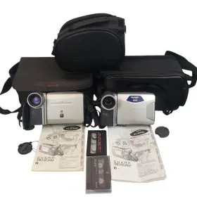 Vl-e765u Sharp Vl-ah15u 8mm Video8 Camcorder Player Bundle And W Remote Extras #3