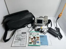 Vl-ah5ou Sharp Rare Camcorder Model With Soft Case Tested Works Fast Shipping