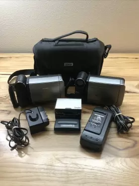 Vl-e30u Sharp 8 Viewcam 8mm Camcorder Bundle With Charger Power Cord Battery Tapes