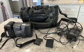 Vl-e37 Sharp Vintage Viewcam 8 Vl Camcorder 2 Batteries Charger Accessories And Case