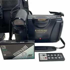 Vl-e37u Sharp Camcorder 8 Viewcam 8mm Hi Fi Monaural Lcd Video Camera Black #2