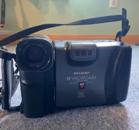 Vl-e39u Sharp Genuine View Cam Camcorder Hi-fi Monaural Af No Battery Untested #2