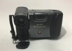Vl-e46 Sharp 8 Viewcam Camcorder 8x Power Zoom Lcd Screen No Charger Bat