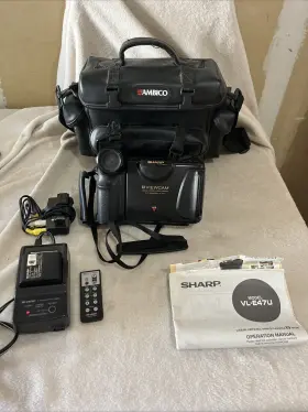 Vl-e47u Sharp Vl-e47 8mm Video8 Camcorder Vcr Player Camera Video Package Tested Works