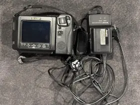 Vl-e49u Sharp Vl-e49 8 Viewcam Black Camera - No Battery Turns On But Untested #2
