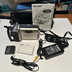 Vl-ah30 Sharp Vl-e96e Viewcam Hi 8 8mm Camcorder Video Camera Tested Working Complete