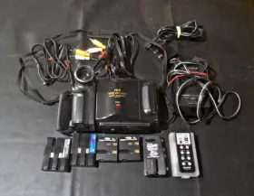 Vl-h420 Sharp Used Viewcam With Remote Extra Batteries Charger Untested