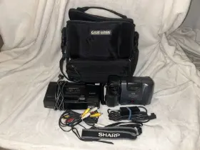 Vl-h550 Sharp Hi8 Viewcam With Dock/charge Station Accessories/case Works