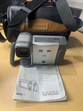 Vl-e39u Sharp Vl-h850 Viewcam Hi8 Camcorder - Works No Charger