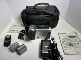 Vl-h860u Sharp 8mm Video 8 Camcorder Vcr Player Camera Viewcam With Charger Cords