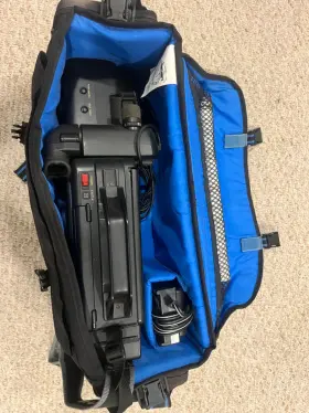 Vl-l170 Sharp Vintage Vhs-c Camcorder Bundle Bag Manual Untested Parts Repair