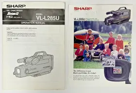 Vl-l285u Sharp Model Camcorder And Brochure