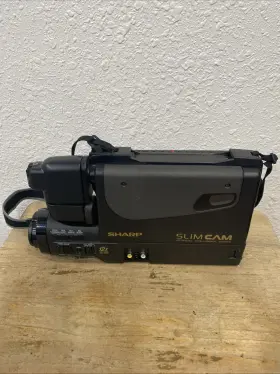 Vl-l390u Sharp Slim Cam Vhs Camcorder Only No Cable Or Battery Parts Untested