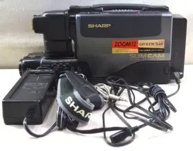 Vl-l60 Sharp Slimcam With Battery Charger And Case Untested