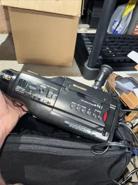 Vl-l63u Sharp Vl-niu Cam Camcorder Strap Remote And Battery Bag Parts Only