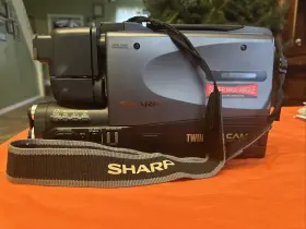 Vl-l72u Sharp Twin Slim Cam Untested No Battery With Carrying Case #2