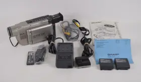 Vl-se10u Sharp Slimcam 8mm Video Camera Camcorder With Charger Transfer Tested