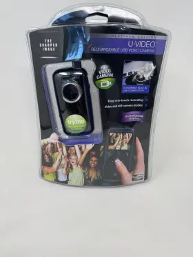 16375460042 Sharper Image U-video Rechargeable Usb Video Camera Point And Shoot Camcorder