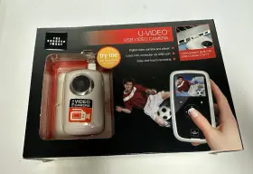 Sharper Image 694202104347 U-video Rechargeable Usb Video Camera White 640 480 New In Box