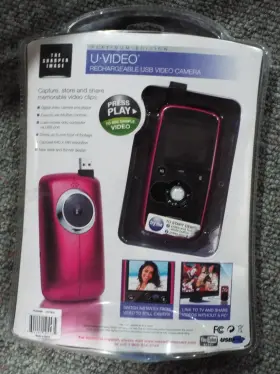 Sharper Image 694202105535 The U-video Camera Rechageable Usb 1 Gb