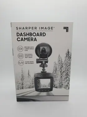 Sharper Image 843479135268 Dash Cam Camera For Dashboard 360 Degrees View - Black