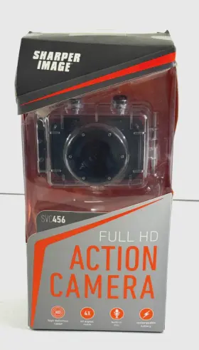 Svc456bl-sk Sharper Image Black Svc456 Full Hd Action Camera 4x Digital Zoom Ds66