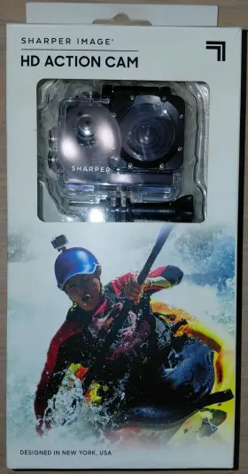Svc898bk Sharper Image Hd 720p Action Cam Black Camera Portable Waterproof 8gb
